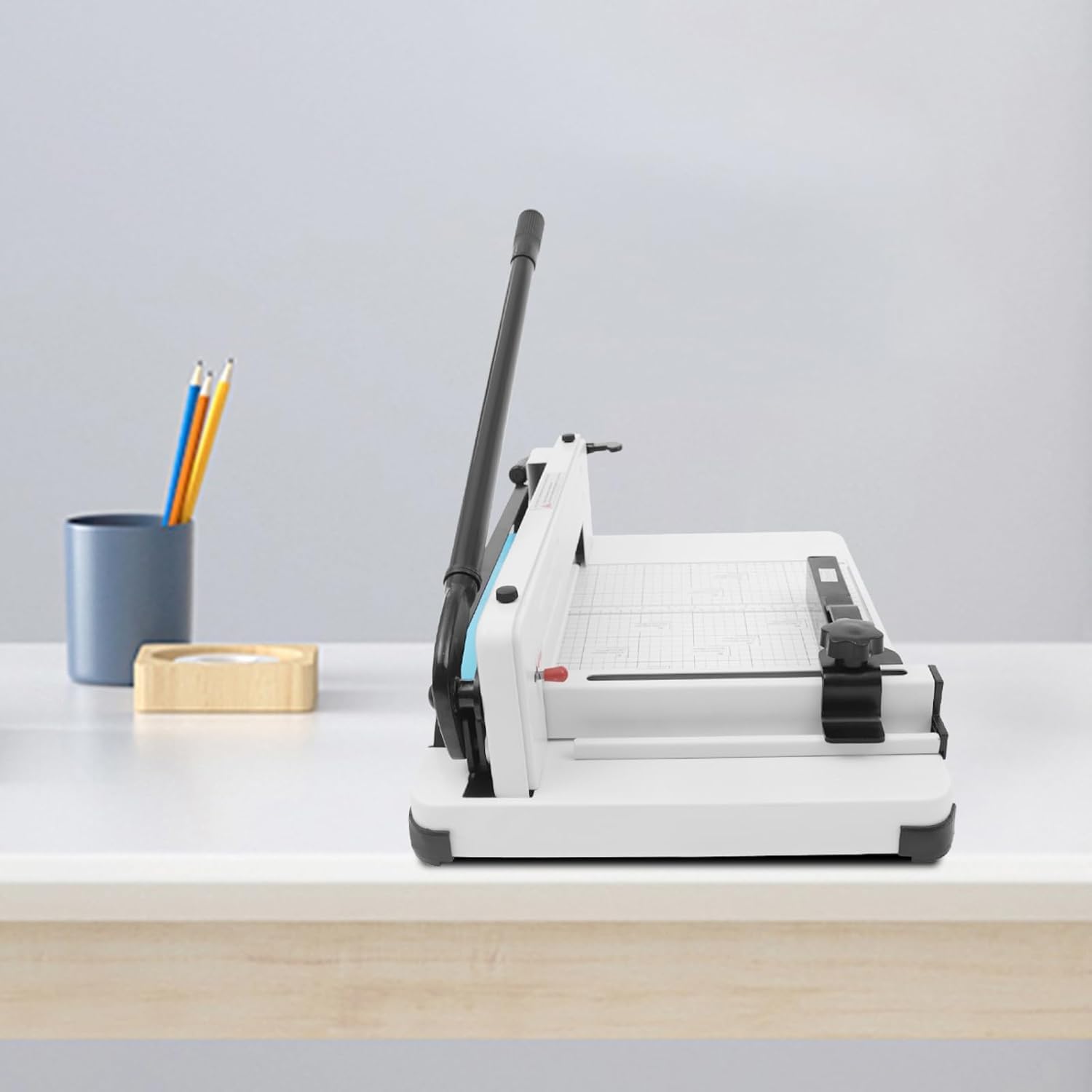 12 cortadores de papel guillotina, cortador de precisión resistente para papel, cuero, PVC, telas, capacidad de 400 hojas, para manualidades en casa y oficina