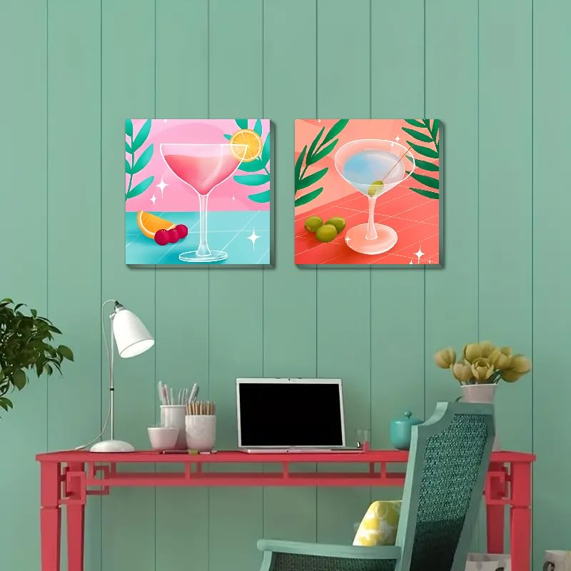 Amazon.com: 4 Framed Vintage DIY Paint by Numbers Kit for