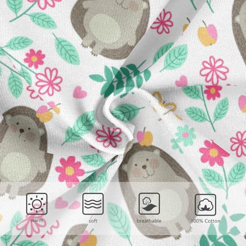 Boys' Exclusive Briefs Toddler Underwear 95% Combed Cotton Boxerbriefs 2T Hedgehog and Flower Pattern 53