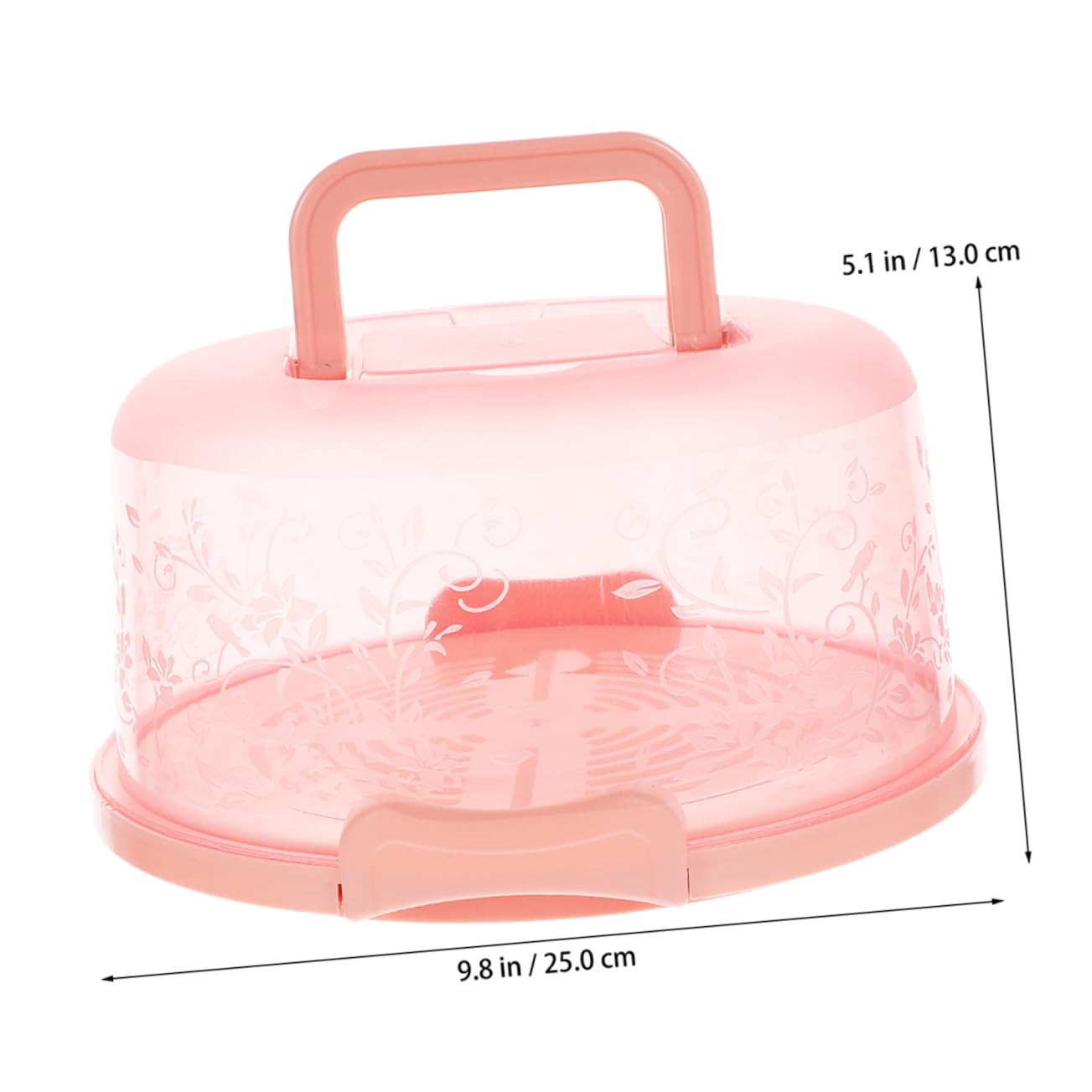 OUNONA 3pcs Cake Boxes Carrier Lid Sandwich Hot Dog Bread Cookie Carrier Birthday Cake Storage Containers