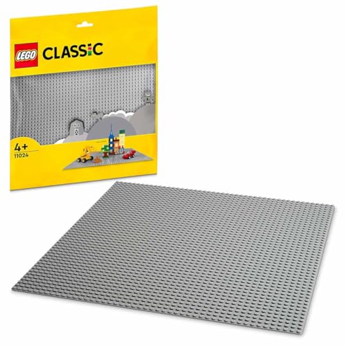 LEGO 10701 Classic Base Gris, Juego de Construcción para Niños y Niñas, 4 Años