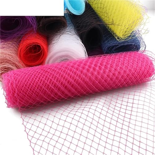 Jasnoniebieska tiulowa rolka 25 cm na ślub Ve Millinery, akcesoria do włosów, siatka, tkanina siatkowa, idealna do klatki dla ptaków i rękodzieła (szerokość 1 metr)
