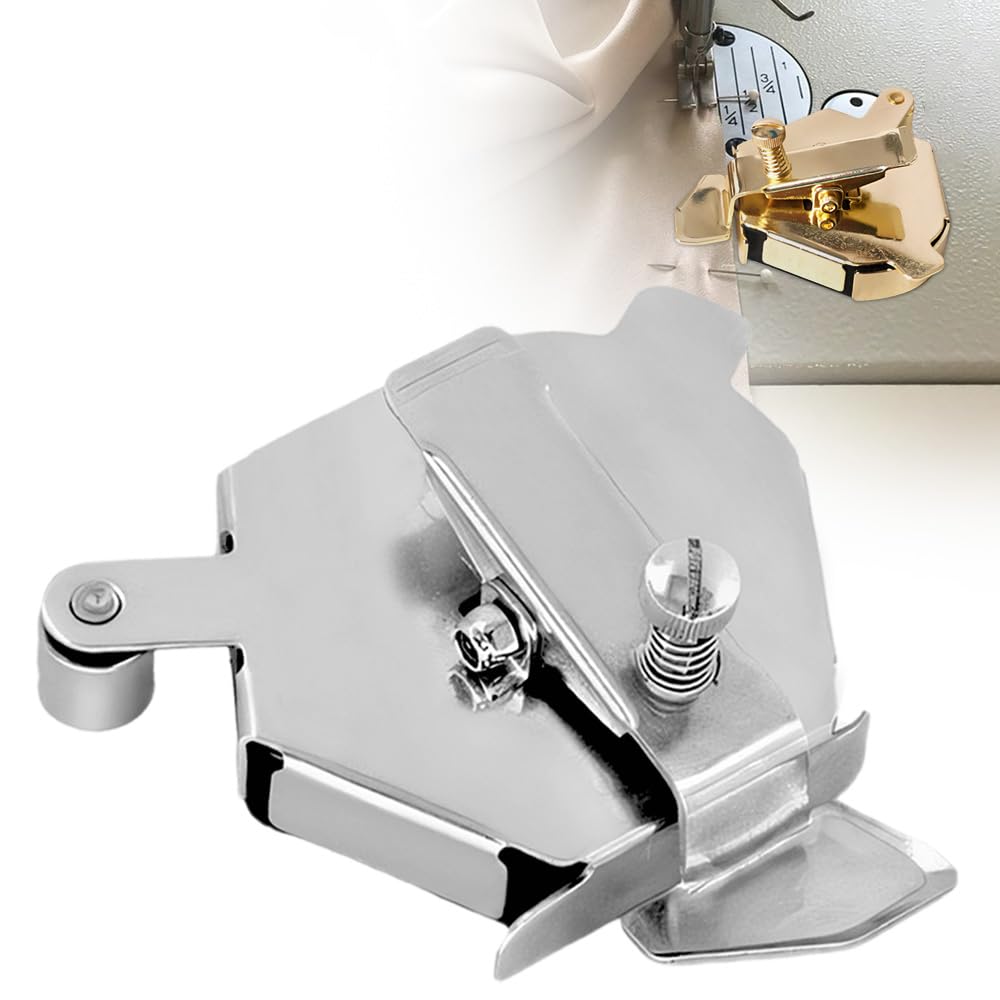 Upgraded Multi-Purpose Magnetic Guide for Sewing Machine,Universal,Material: Premium All-Steel, Applicable Processes: Edge Retaining/Positioning/Anti-Curling/Pressing of Topstitching (Silver*1)