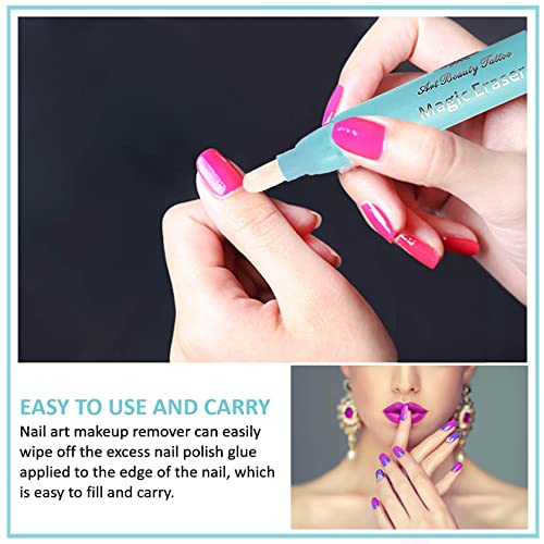 Qiufsse AS-US-10039 Nail Polish Remover Pen, 3Pcs Nail Polish Corrector Pen Polish Cuticle Clean Up Nail Polish Correction Pen Can Hold Nail Makeup Remover thumb #2