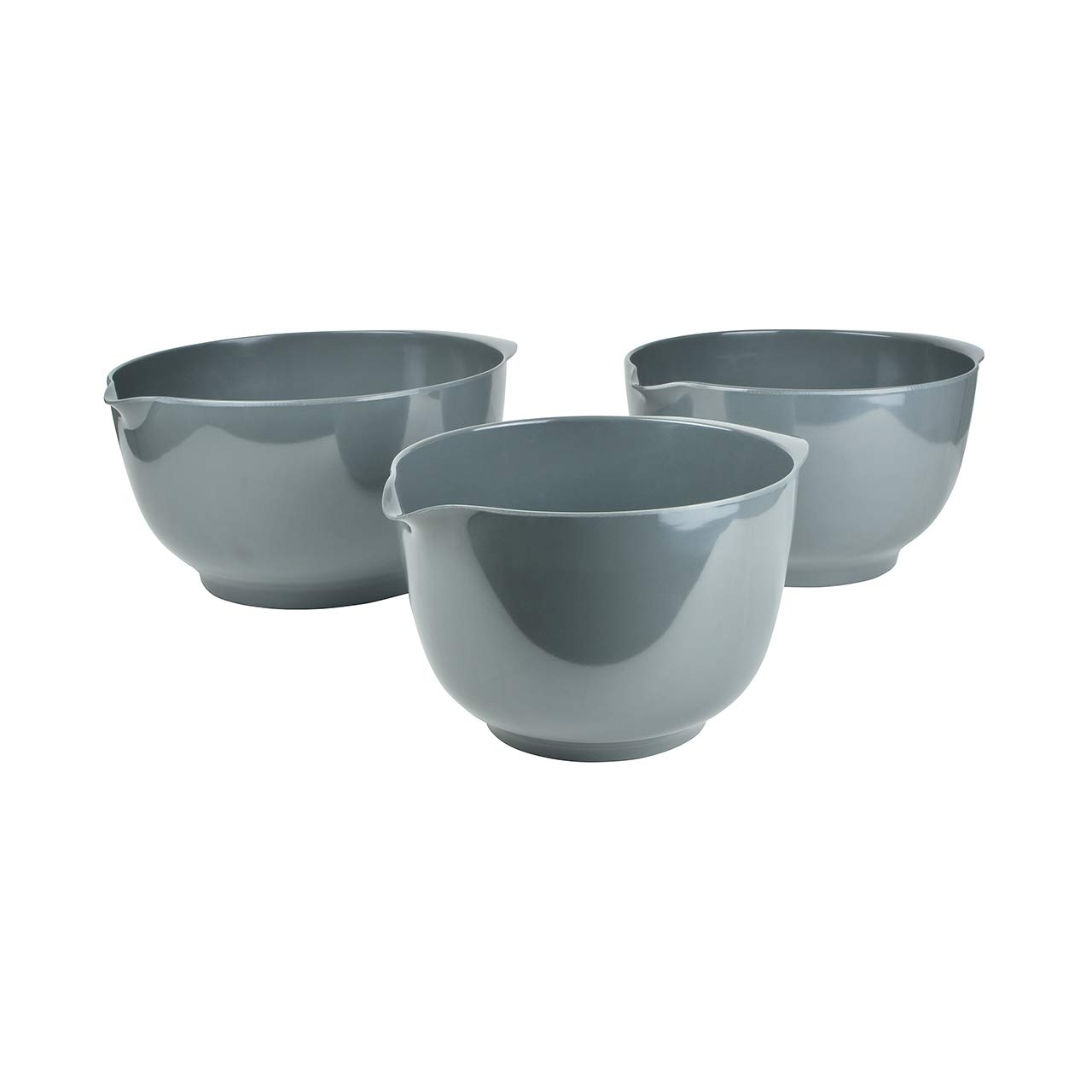 Hutzler3234GY, Melamine, Mixing Bowl with spout, BPA Free, Gray