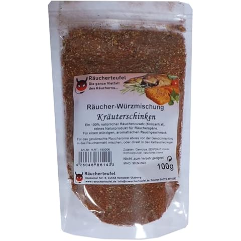 Kalträucherzusatz (Gewürze) für Kräuterschinken 100g, Räucherzusatz Cover