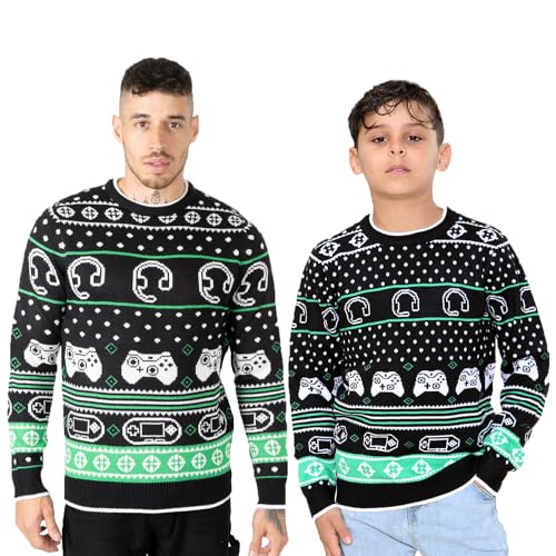Chandail famille correspondant Noël joueur rétro NOROZE vêtement hiver unisexe adulte enfant