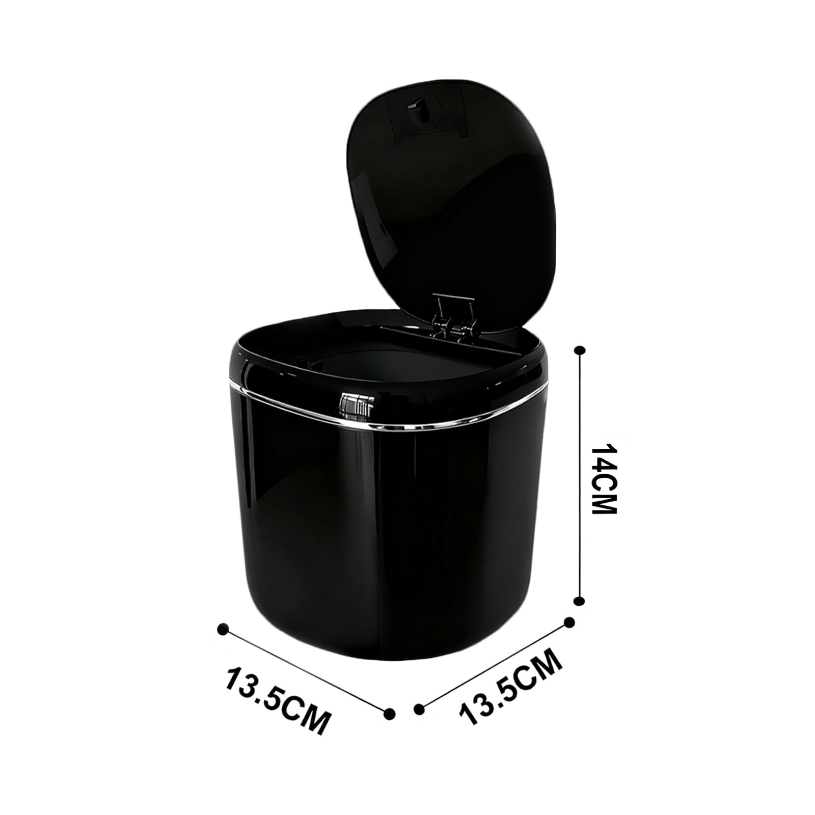 Poubelle de Table 2.4L avec Couvercle pour Bureau Salle de Bain