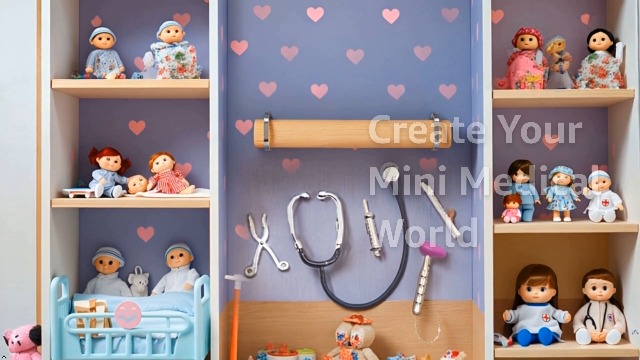 Lasuroa 5pce Mini Stéthoscopes Pour Maison Poupée, Accessoires