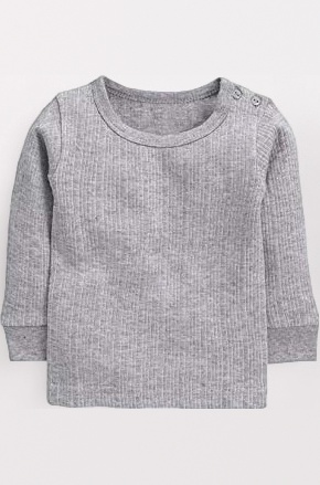 NEVA Kids (Baby Boys & Girls) Winter Thermal Upper.Its a Full Sleeves Body Warmer in Grey Color.It is A 1-pc Pack !!