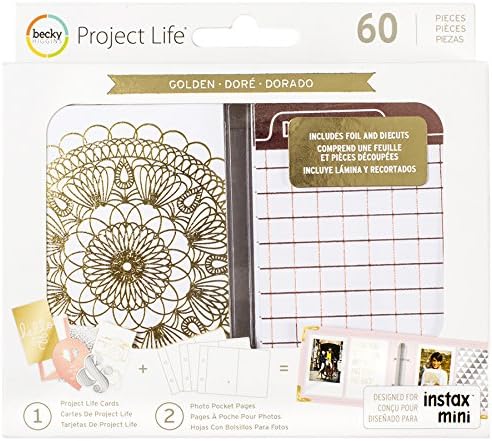 Project Life Value Kit Instagram-Golden Edition-Gold Foil (60 Piece)