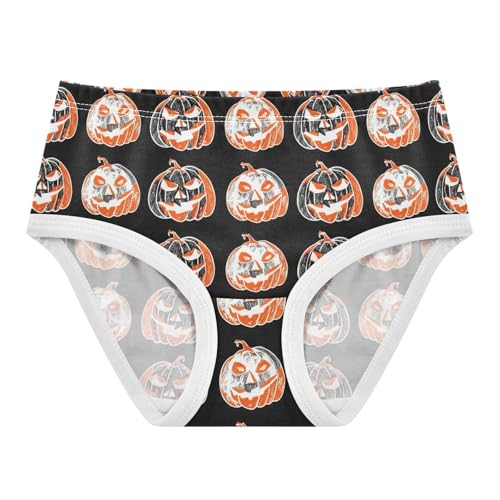 Halloween Cool Pumpkins Black Toddler Girls Underwear 2t Cotton Cute Panties Girl Animal Underpants Briefs
