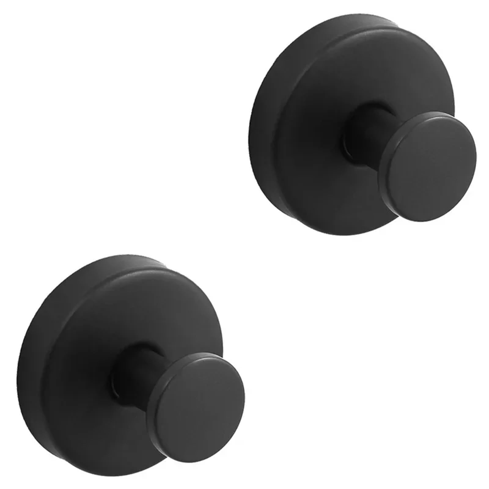YUSUZH 8pcs Suction Cup Hooks for Glass Window, Towel for Bathroom Shower Door Wall, Bath Coat Robe Loofah Hook for Hanging for Bathroom & Kitchen(Black)