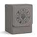 Arkeiliy Card Deck Box, 150+ Storage for TCG/MTG,with 50 card sleeve,Premium Collectible Card Box for Trading Card Games Yugioh and More (Grey)