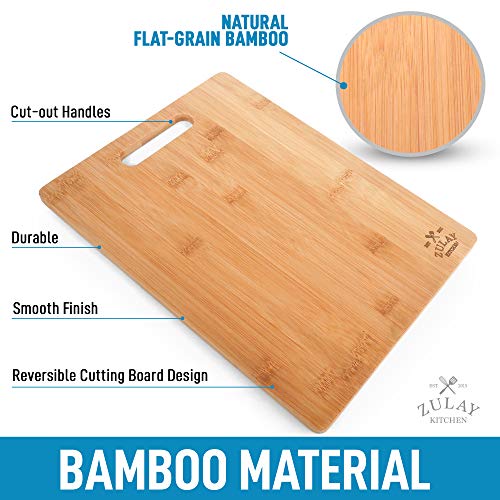 Juego de 3 tablas de cortar de bambú cuadradas miniatura 2