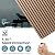 AKUMAX 2 Pack Acoustic Panels,Wood Slat for Wall and Ceiling-Art Acoustic Foam Panels 96x24Inches 3D Wall Panels High Density Sound Dampening Panels (Walnut, 2pcs-24in*48in)