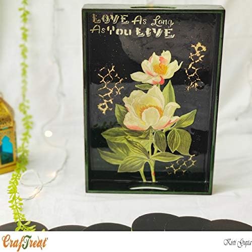 CrafTreat Reusable Floral Decoupage Paper for Crafts, Flower and Mini Florals, Size: A4 (8.3 x 11.7 Inch) 8 Pcs - Image 4