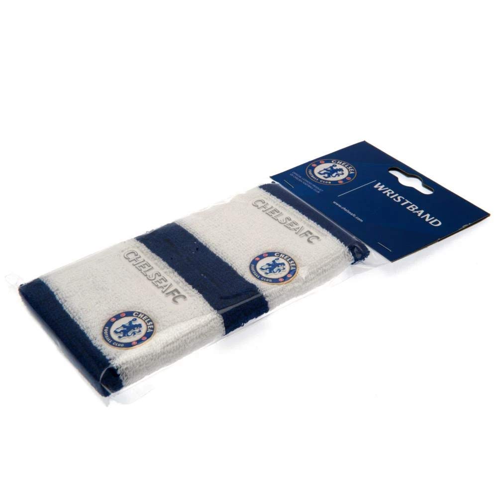 Chelsea F.C. Sport's CH02795 Wristbands, White/Blue, One