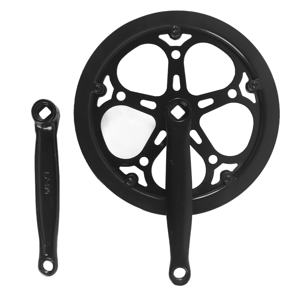 Teron 52t Crankset with 170mm Single Speed Crankset Protective Cover for Single Speed Track Road Bicycle