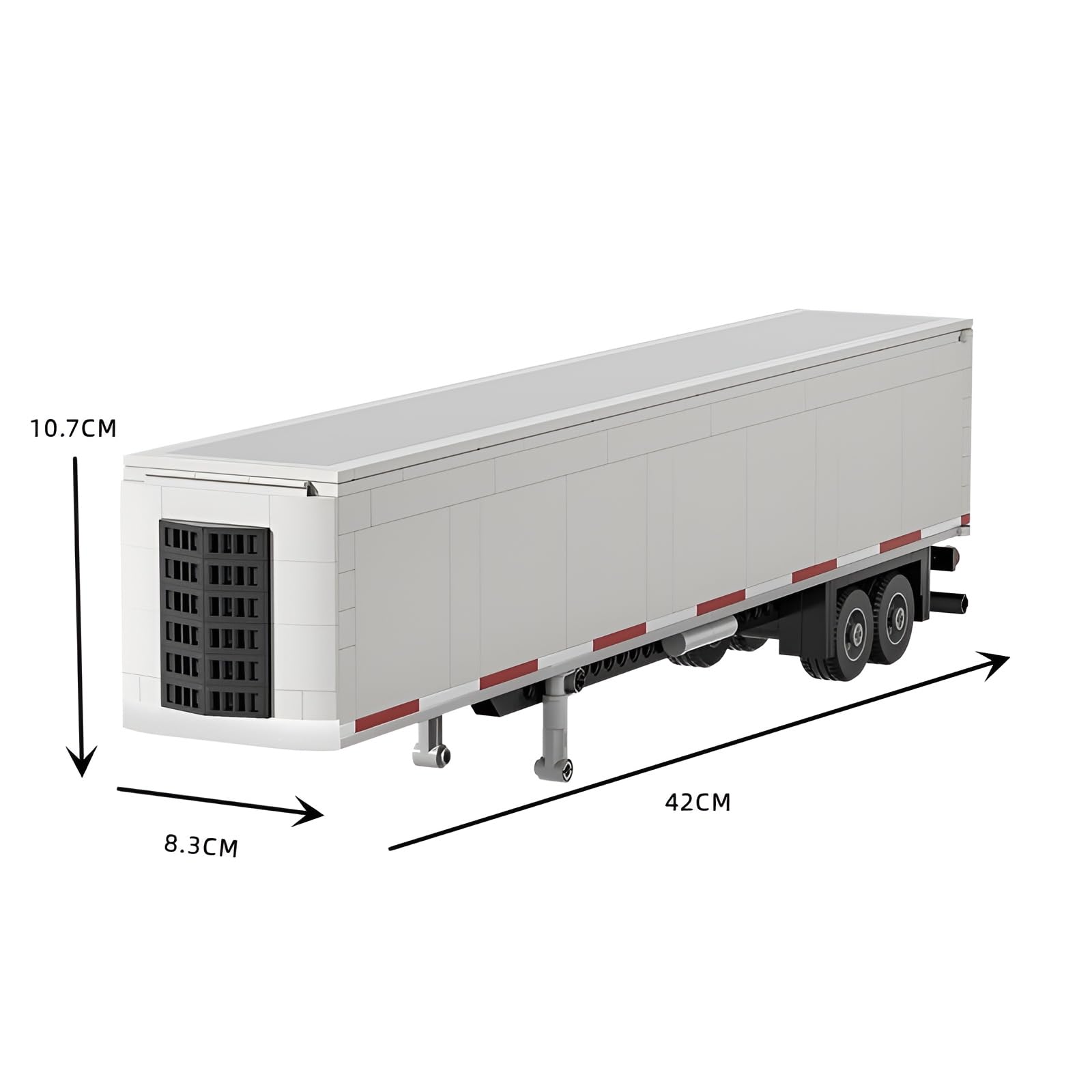 Technical Shipping Container Trailer Building Block Kit, 304 PCS Construction Vehicles Toy Model - Image 2