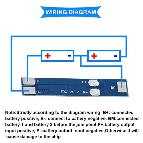 Youmile 5PCS 2S 3A 7.4V 8.4V Lithiumbatterijbeschermingsbord 18650 Opladermodule BMS PCB-beschermingsbord voor Li-ion… - Image 6
