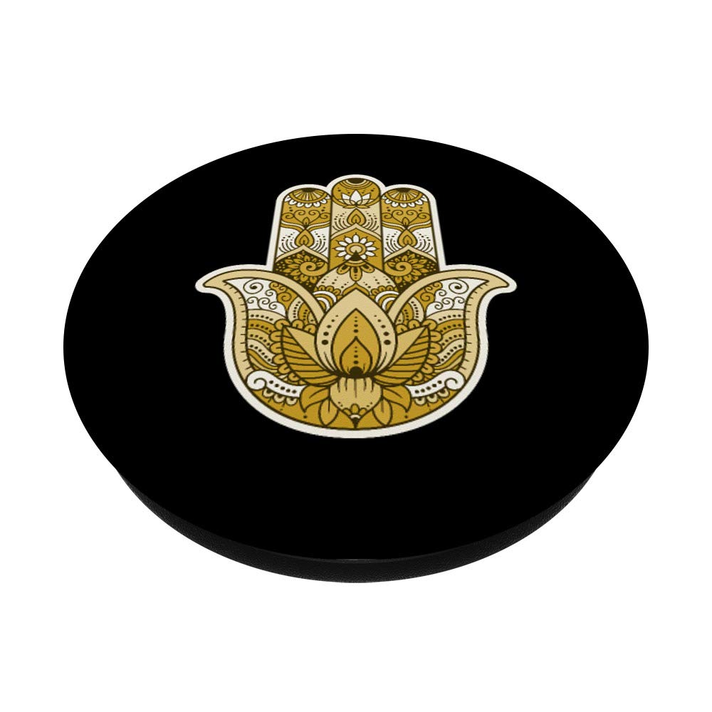 Amazon.com: Gold Hamsa Hand Zen Yoga Buddhism Symbol Design : Cell
