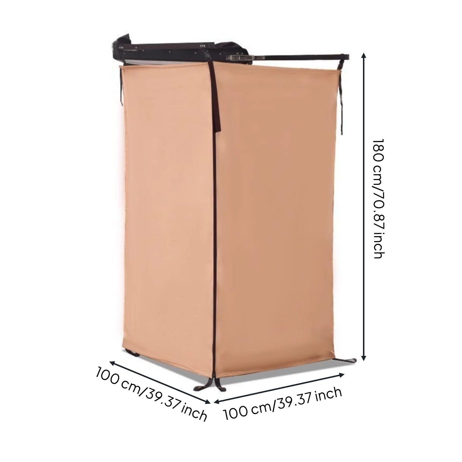 Tenda Doccia da Esterno Richiudibile con Apertura Struttura Leggera da Trasportare Adatta a Campeggio Stabile Cambio Abiti in Spiaggia Viaggi Avventura Picnic