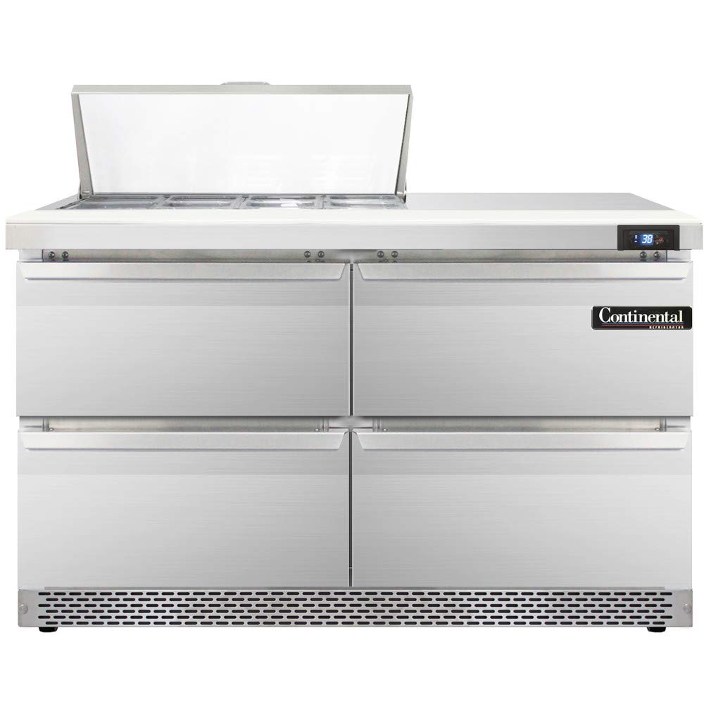 SW48-8C-FB-D Sandwich Unit by Continental Refrigerator – 13.4 cubic_feet, Model SW48-8C SF D