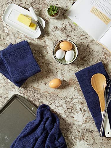 Dii CAMZ33560 Basic Terry Collection Waffle Dishtowel Set, 15X26, Solid Blue thumb #5