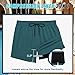 COOFANDY Board Shorts for Men Swim Beach Sexy Swimwear Quick Dry Swimming Shorts Summer Fashion Short Bathing Suit Blue-Green XXL