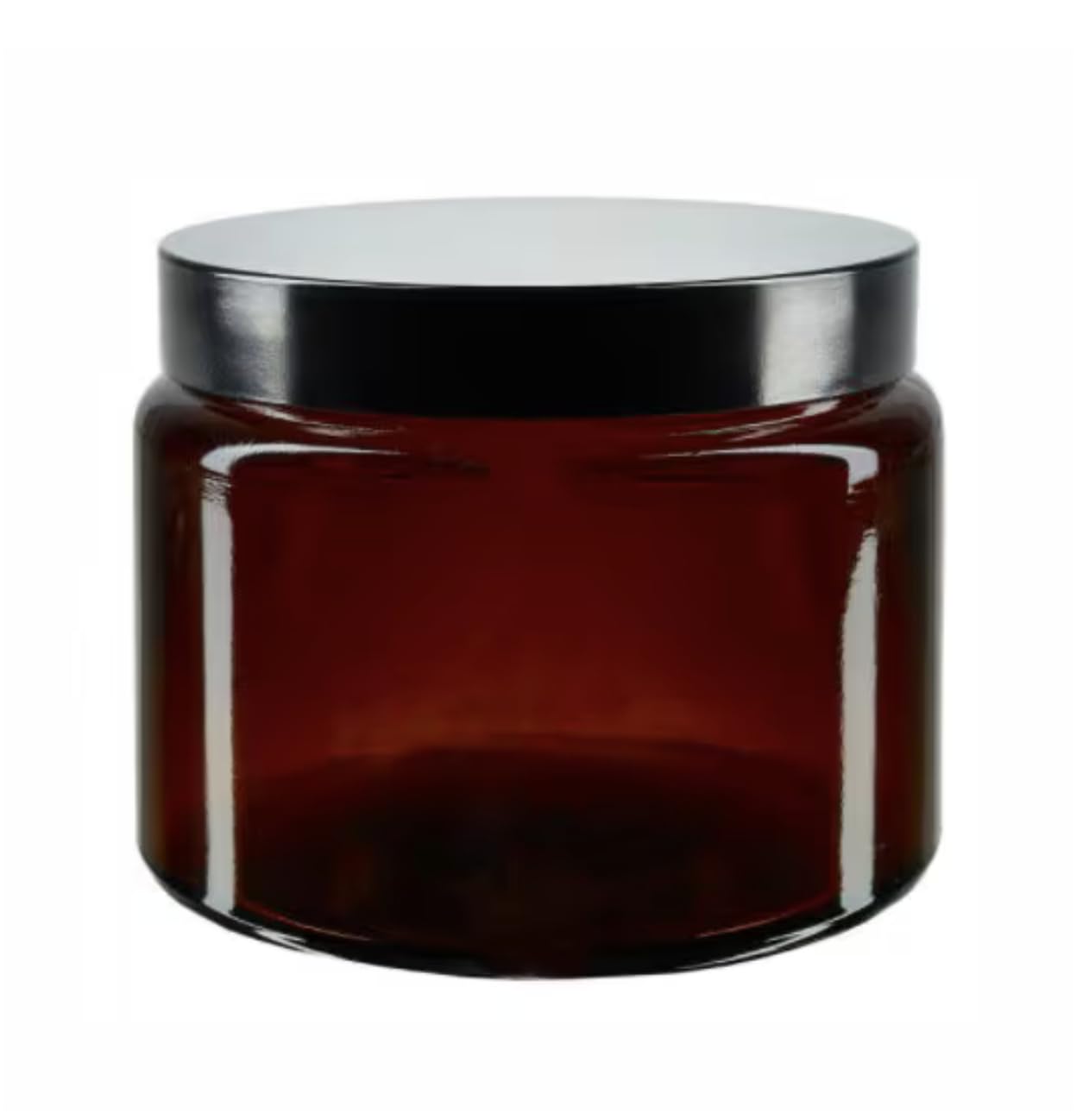Pack of 10 amber glass jars 500 ml