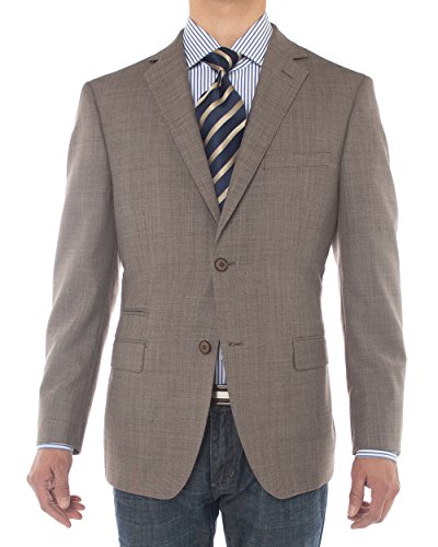 GN Luciano Men's 2 Button 160'S Wool Suit Jacket Ticket Pocket Blazer Coat