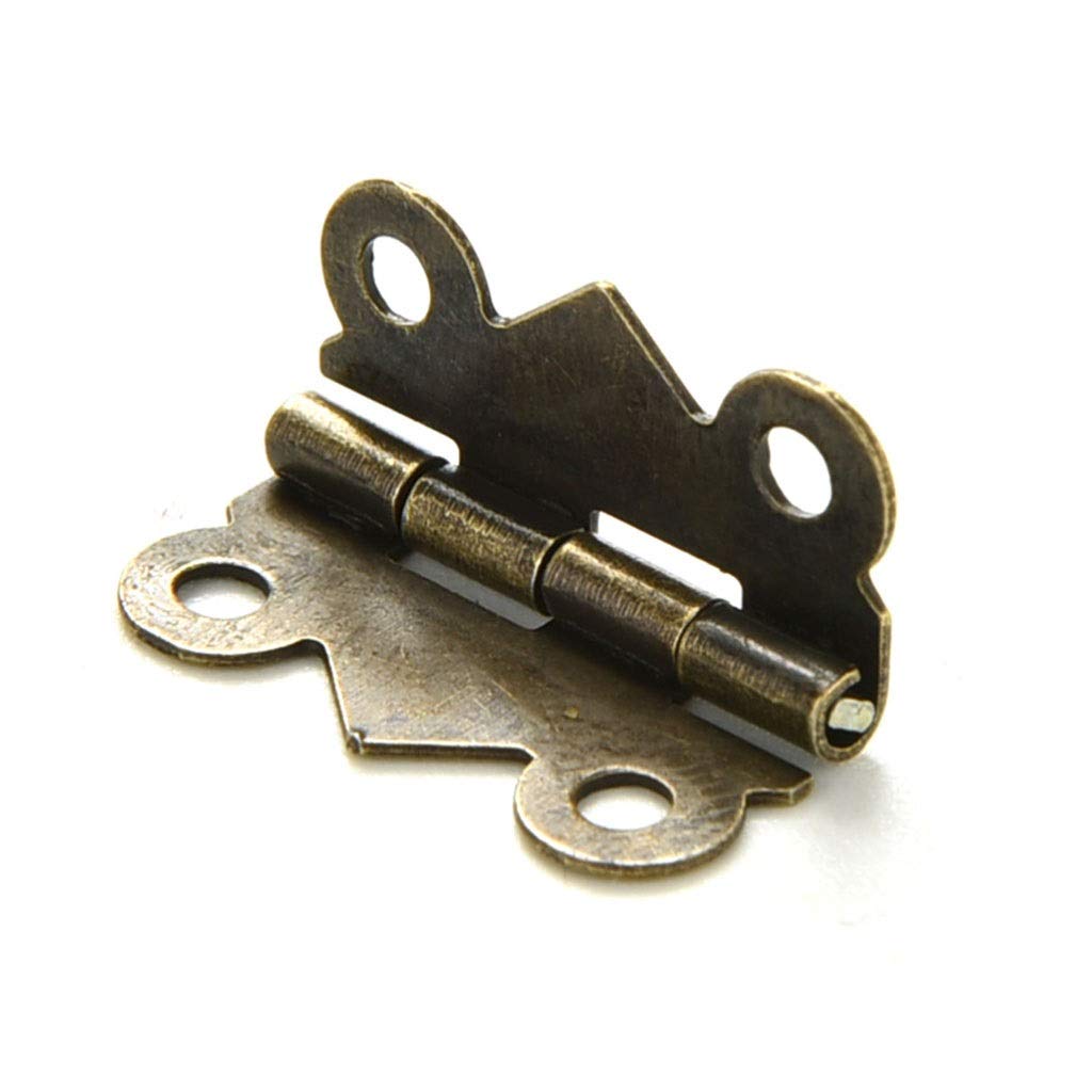 Nvsfzgiyg D Mini Hinges Jewelry Gift Wine Box Woo Dollhouse Oor Hinge Cabinet Rawer Iy Repair 10Pcs 20X17mm(D)
