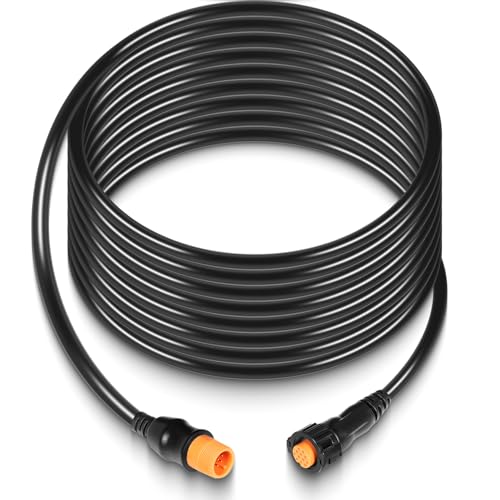 Image of Replacement for Garmin 010-11617-42 Extension Cable 12-Pin, Compatible with 12-Pin Garmin Scanning Transducers, Airmar Transducers with XID, ECHOMAP, STRIKER, LiveScope, GPSMAP Series (30 Feet)