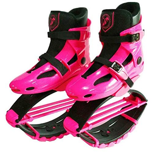Hmyloz Unisexo Aptitud Saltar Zapatos Anti Gravedad Rebotar Saltando Zapatos Rosado para Adolescentes Niños Muchachas Saltos Zapatos