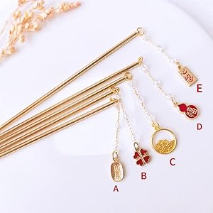 Jkhjfzsa VN2182 Złote Wsuwki do Włosów