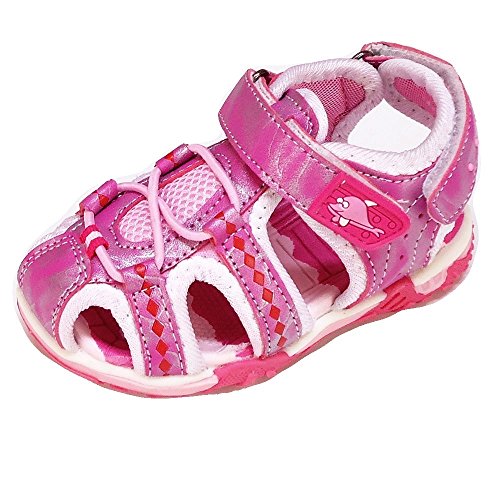 Kinder Sandalen Baby Sandalen (40A) Kinderschuhe Kinder Sandale Kindersandalen Schuhe Pink, Größe 24