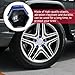 Augeny 20 PCS Wheel Nut Covers Bolt Caps, 19mm Wheel Lug Bolt Covers Caps with Removal Tool, Auto Hub Screw Bolt Head Tire Protector, Universal Vehicle Exterior Decor Accessories (Blue)