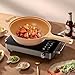 JAYGOVAN Microwave Pressure Cooker Multifunctional Pottery Clay Non-Stick Micro Pressure Pot with Basket&Spatula Steam Boil Bleach Fry Integrated Miniature Pressure Cooker for All Kinds of Stoves