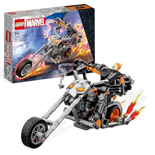 LEGO Marvel Meca y Moto del Motorista Fantasma, Juguete de Construcci&oacute;n con...