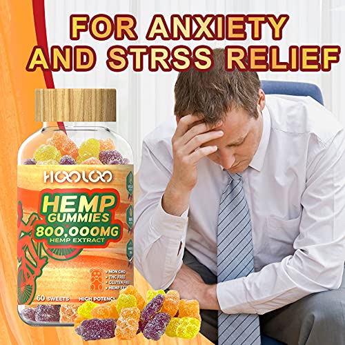 HOOLOO Hemp Gummies, 800,000mg Fruity Gummy Bear Hemp Extract, Vegan, Made in USA - Image 4