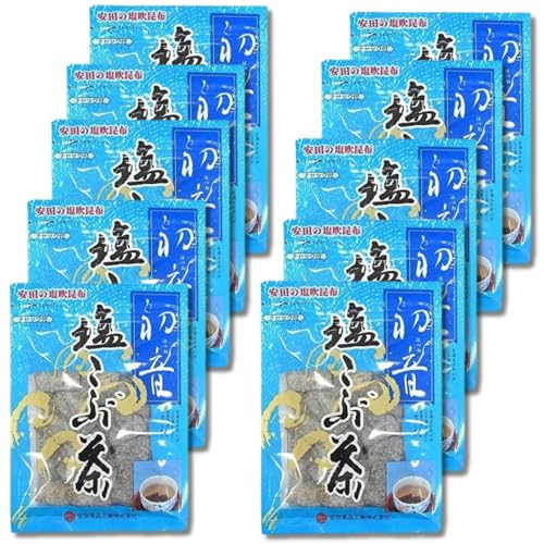 安田食品工業 塩こぶ茶 初音(大)100g １０個セット 角切昆布 北海道産昆布使用 梅昆布茶 こぶ茶 お茶づけ だし（Amazon）