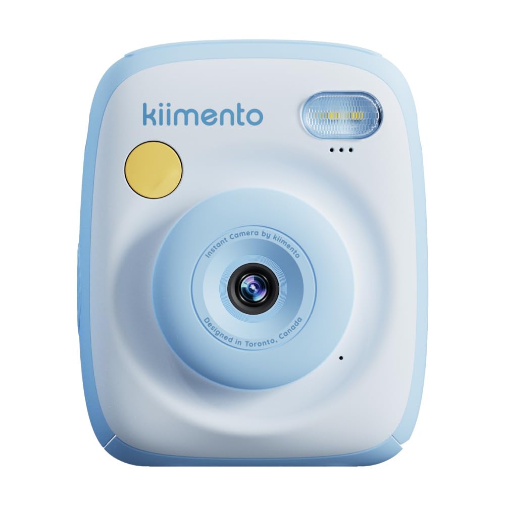 kiimento Instant Print Digital Camera, Ink-Free Thermal Printing with 4 Color-Themed Paper Options, 2.4” HD Screen, Selfie Lens, 48MP Photo, 1080p