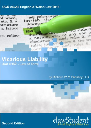 Vicarious Liability Ocr Unit G157 Law Of Torts Ocr As A2 English