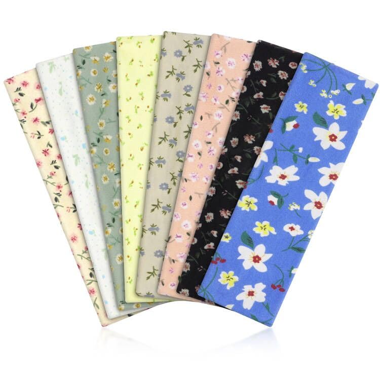 Flintronic 8 Pezzi Fasce sportive, Fasce Elastiche Morbide e Alla Moda per Capelli Donna e Uomo, Antisudore Antiscivolo per Sport, Yoga, Corsa, Multicolore