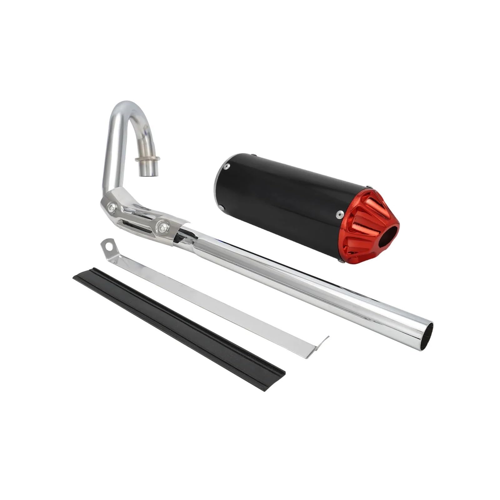 Silencieux echappement Kit d'assemblage de silencieux d'échappement pour Honda CRF50 XR50 SSR SDG 70 90 110 125cc(Red)