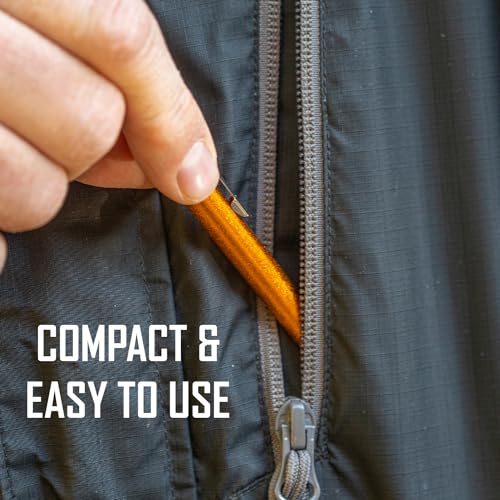 Smith’s 51446 Diamond Retractable Sharpener – Gold – Reversible Rod – Compact – Knife & Hook Sharpener – Straight & Serrated - Image 10