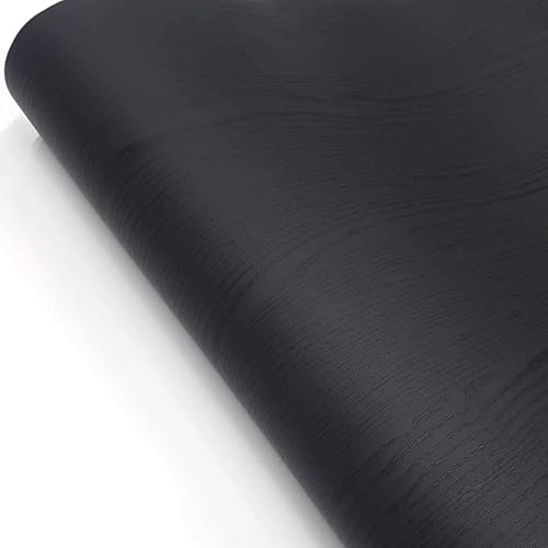 RoyalWallSkins Papel pintado mate de grano de madera autoadhesivo para armarios muebles de cocina encimera (negro PWSH1137) disponible en Yaxa Colombia