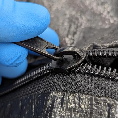 Image of Crime Scene Black Body Bag - Movie Style - With Dramatic Center Zipper - Adult Size