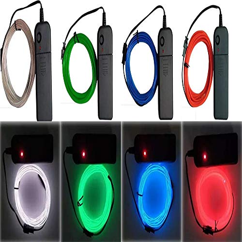 SOUTHSKY Neon EL Wire 5M de vert de néons waterproof conduit intérieur/extérieur des Christmas décorations de noël (Vert) Cover